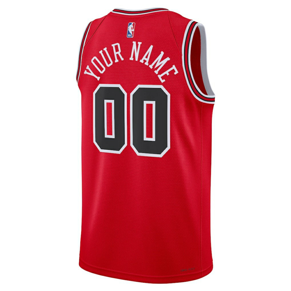 Chicago Bulls Unisex Swingman Custom Jersey Red sale Outlet