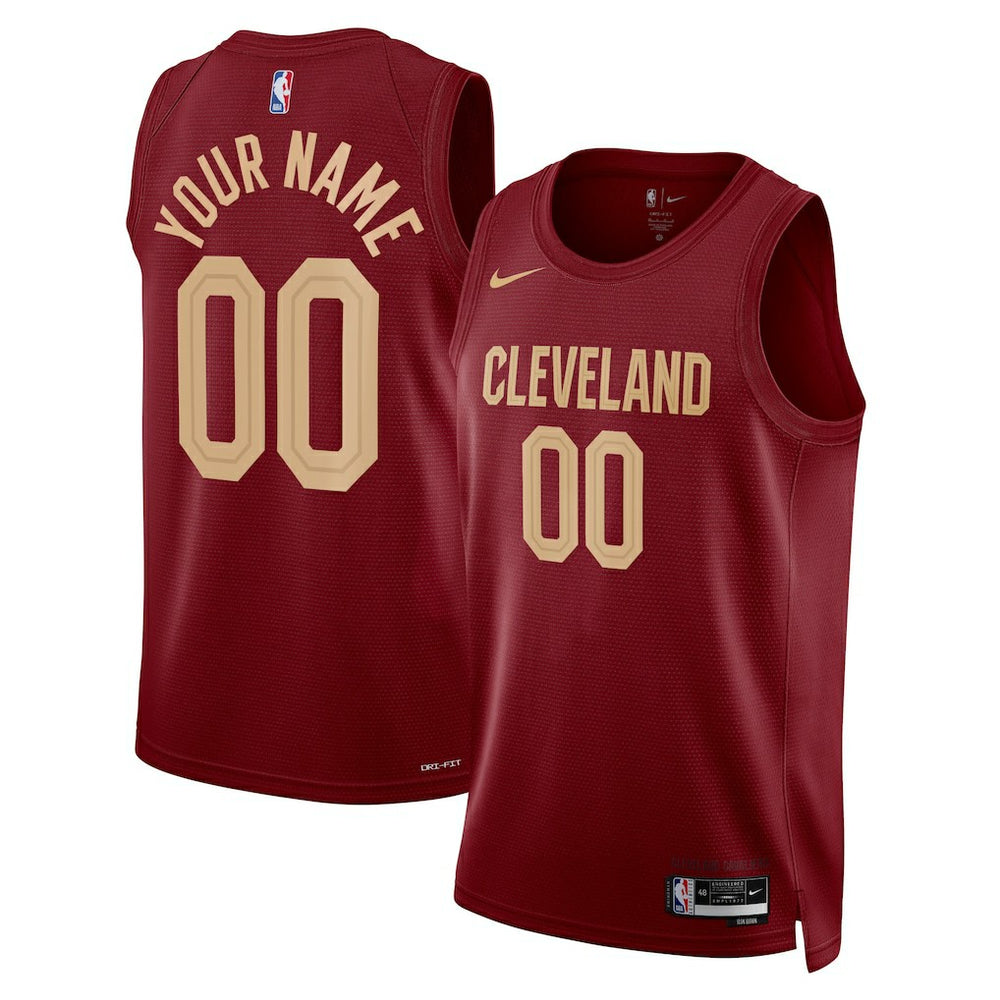 Cleveland Cavaliers Unisex Swingman Custom Jersey Burgundy sale On Sale
