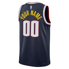 Denver Nuggets Unisex Swingman Custom Jersey Navy sale On Sale