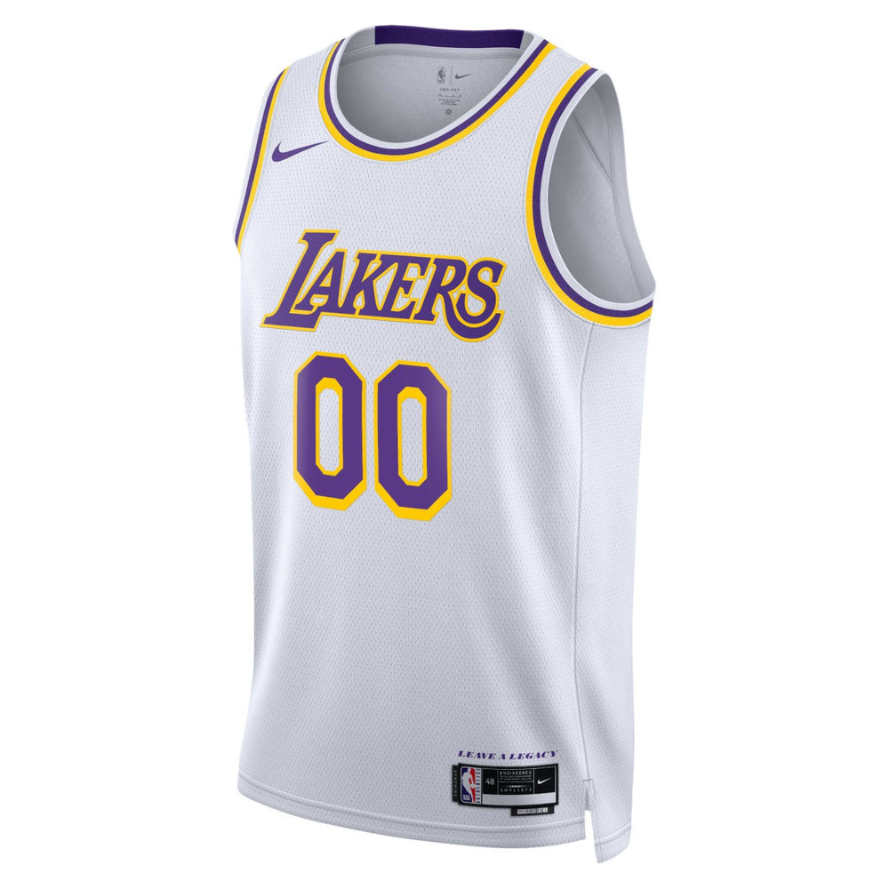 Los Angeles Lakers Unisex Swingman Custom Jersey White On Sale