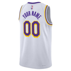 Los Angeles Lakers Unisex Swingman Custom Jersey White On Sale