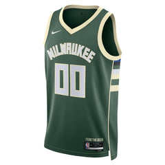 Milwaukee Bucks Unisex Swingman Custom Jersey Hunter Green Outlet