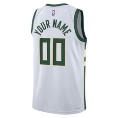 Milwaukee Bucks Unisex Swingman Custom Jersey White Discount
