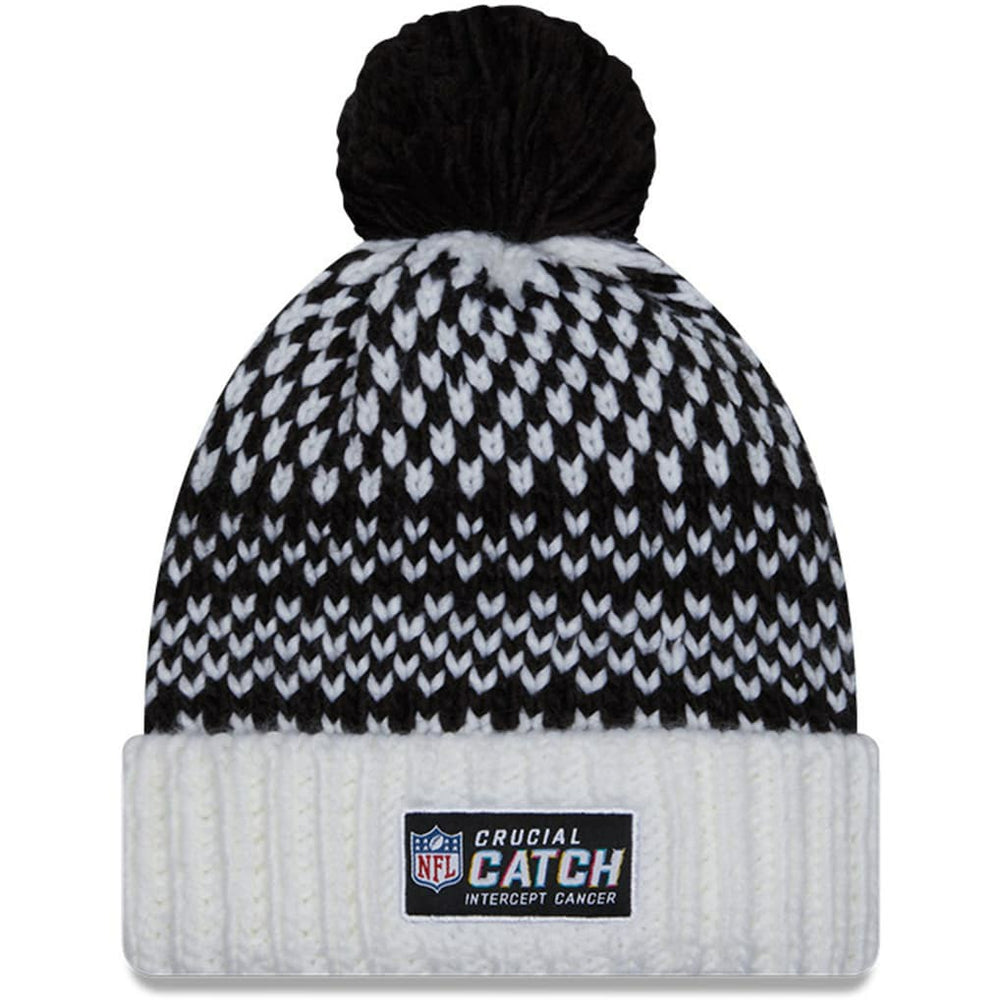 New Orleans Saints New Era Women's 2023 NFL Crucial Catch Cuffed Pom Knit Hat