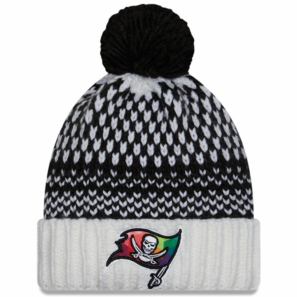 Tampa Bay Buccaneers New Era Women's 2023 NFL Crucial Catch Cuffed Pom Knit Hat
