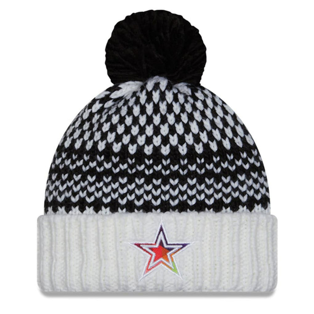 Dallas Cowboys New Era Women's 2023 NFL Crucial Catch Cuffed Pom Knit Hat