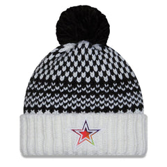Dallas Cowboys New Era Women's 2023 NFL Crucial Catch Cuffed Pom Knit Hat