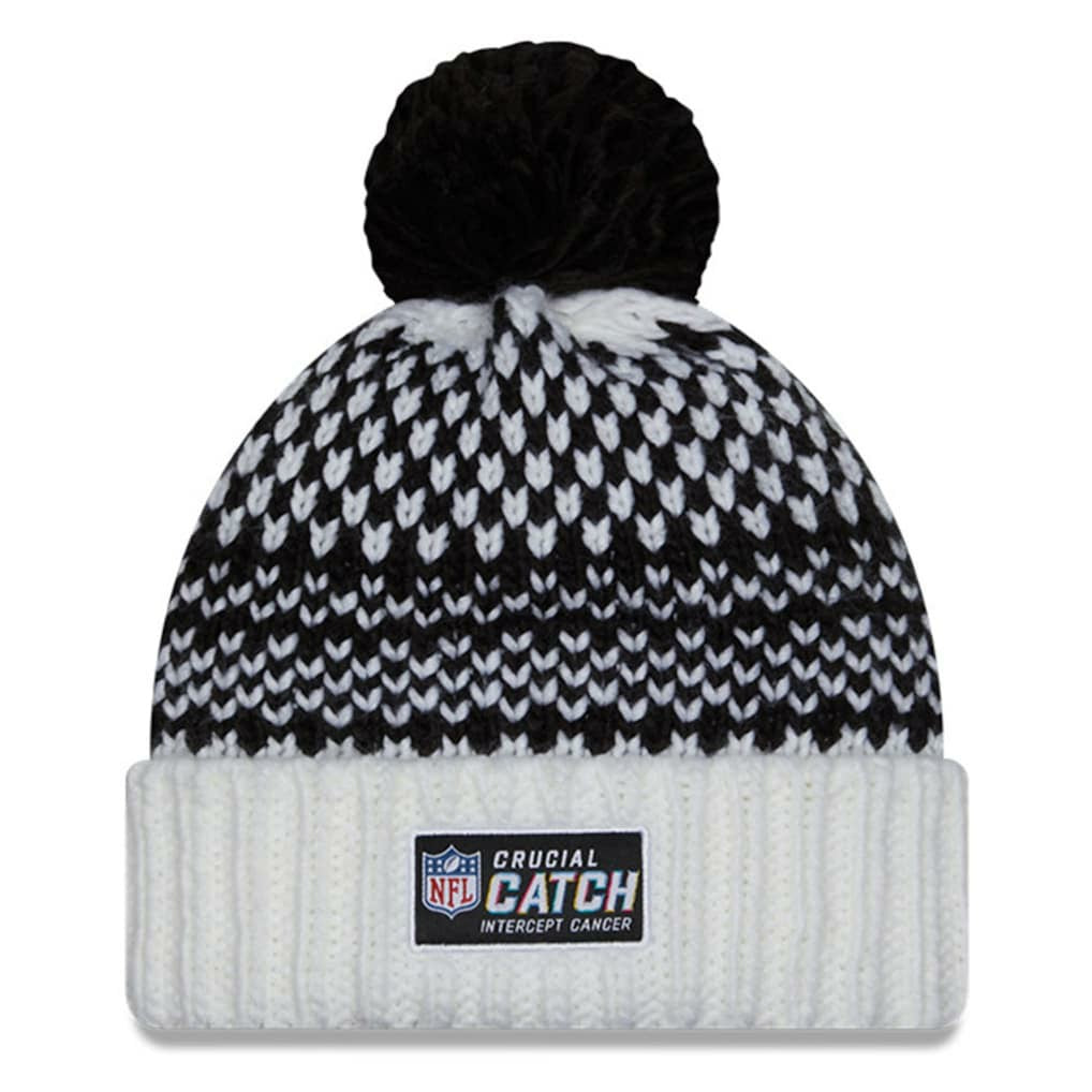 Dallas Cowboys New Era Women's 2023 NFL Crucial Catch Cuffed Pom Knit Hat