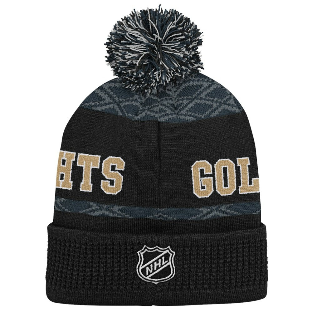 Vegas Golden Knights Youth Puck Cuffed Knit Hat with Pom Sale