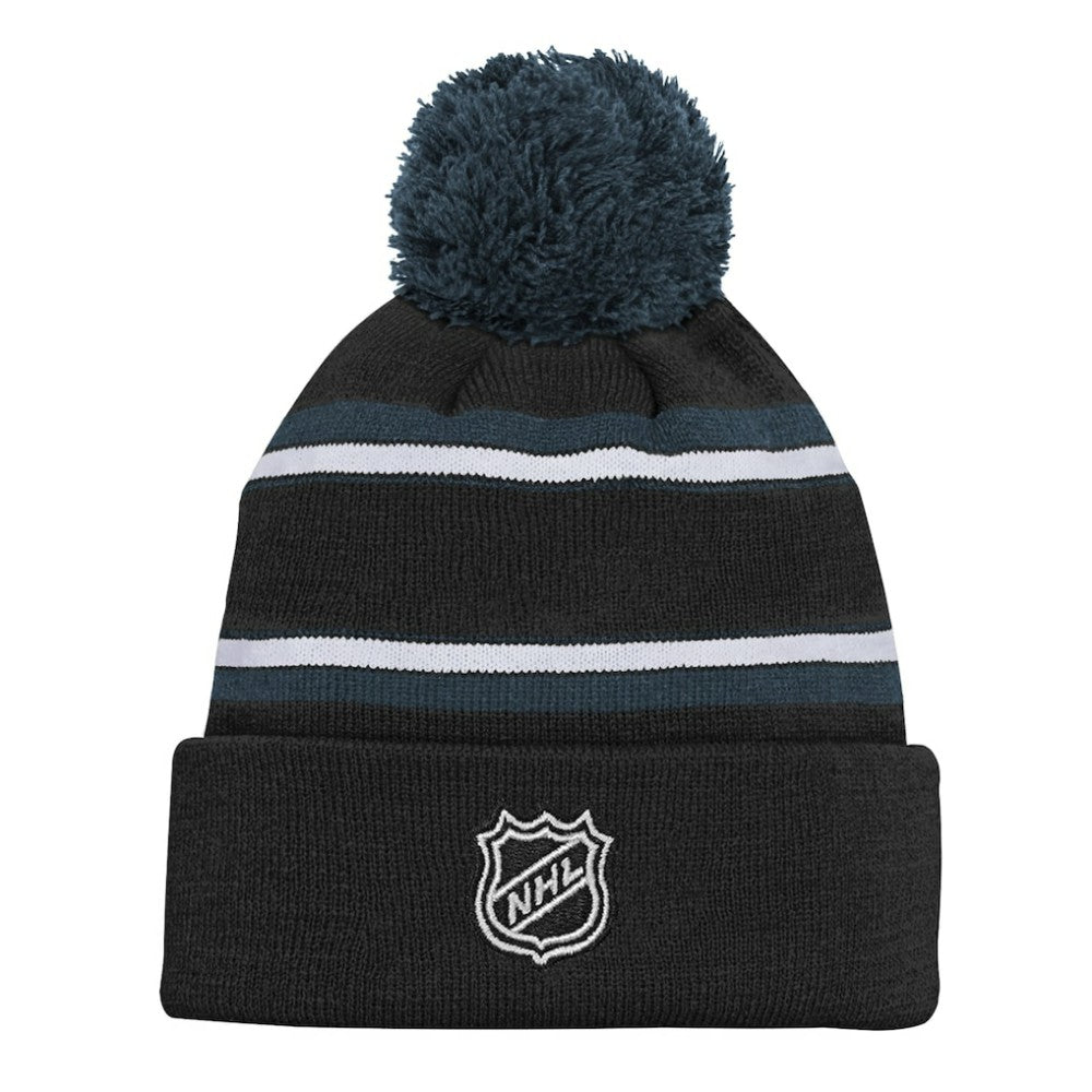 Vegas Golden Knights Youth Jacquard Cuffed Knit Hat with Pom Sale