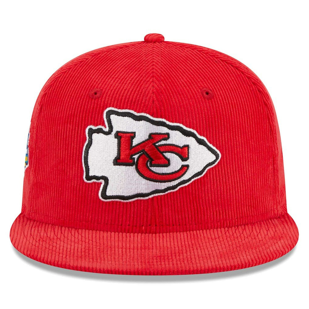 Kansas City Chiefs New Era Throwback Cord 59FIFTY Fitted Hat