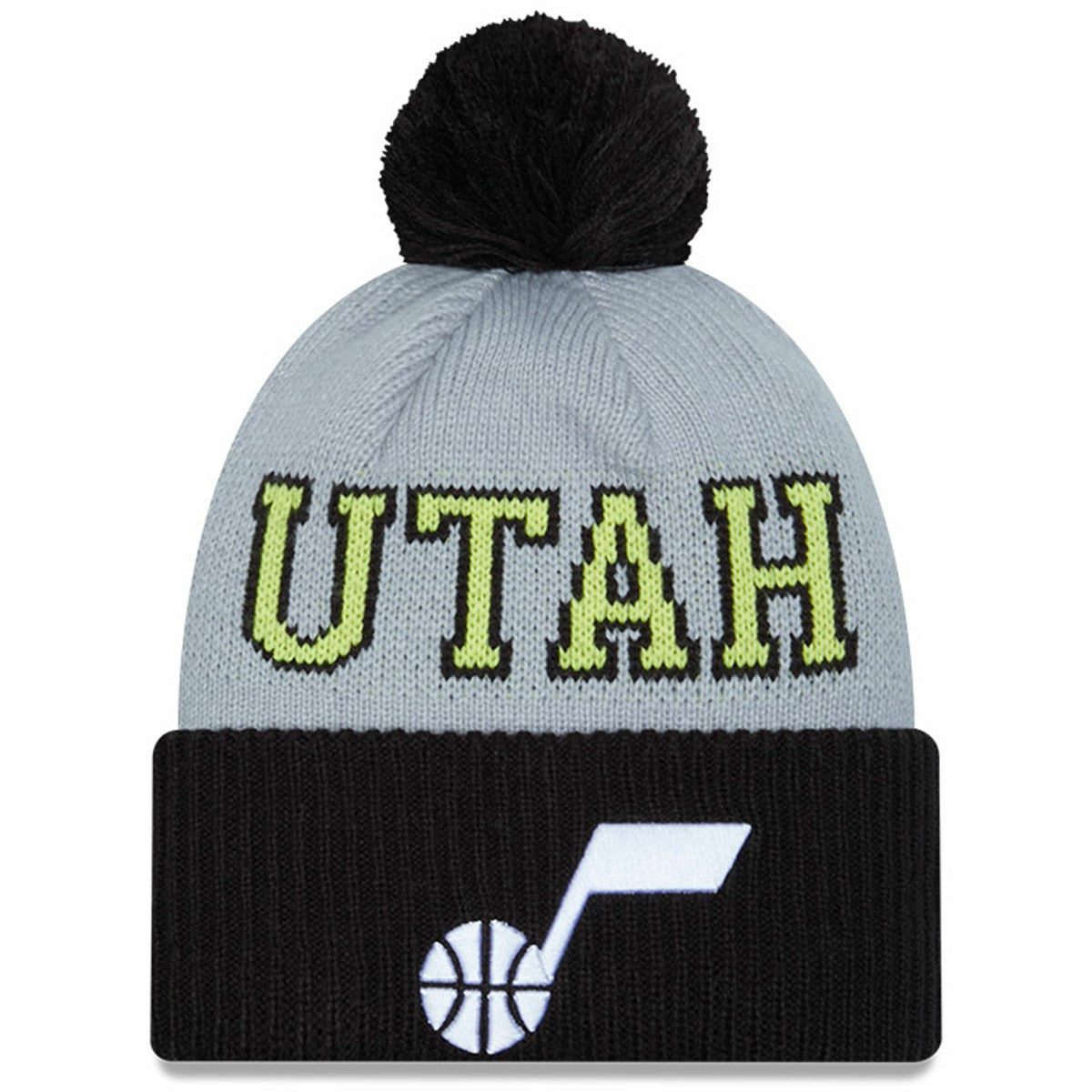 Utah Jazz Tip-Off Two-Tone Cuffed Knit Hat with Pom Discount