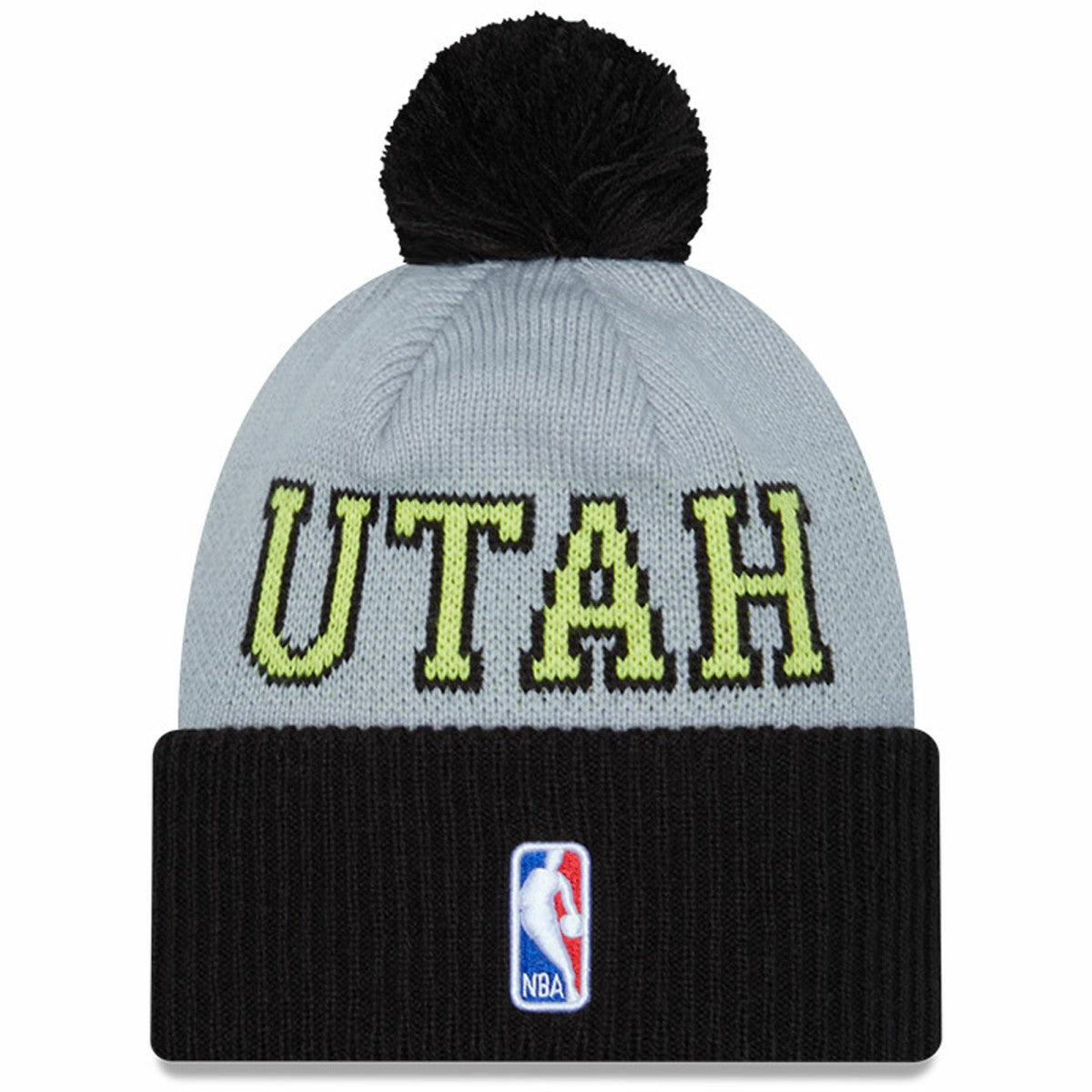 Utah Jazz Tip-Off Two-Tone Cuffed Knit Hat with Pom Discount
