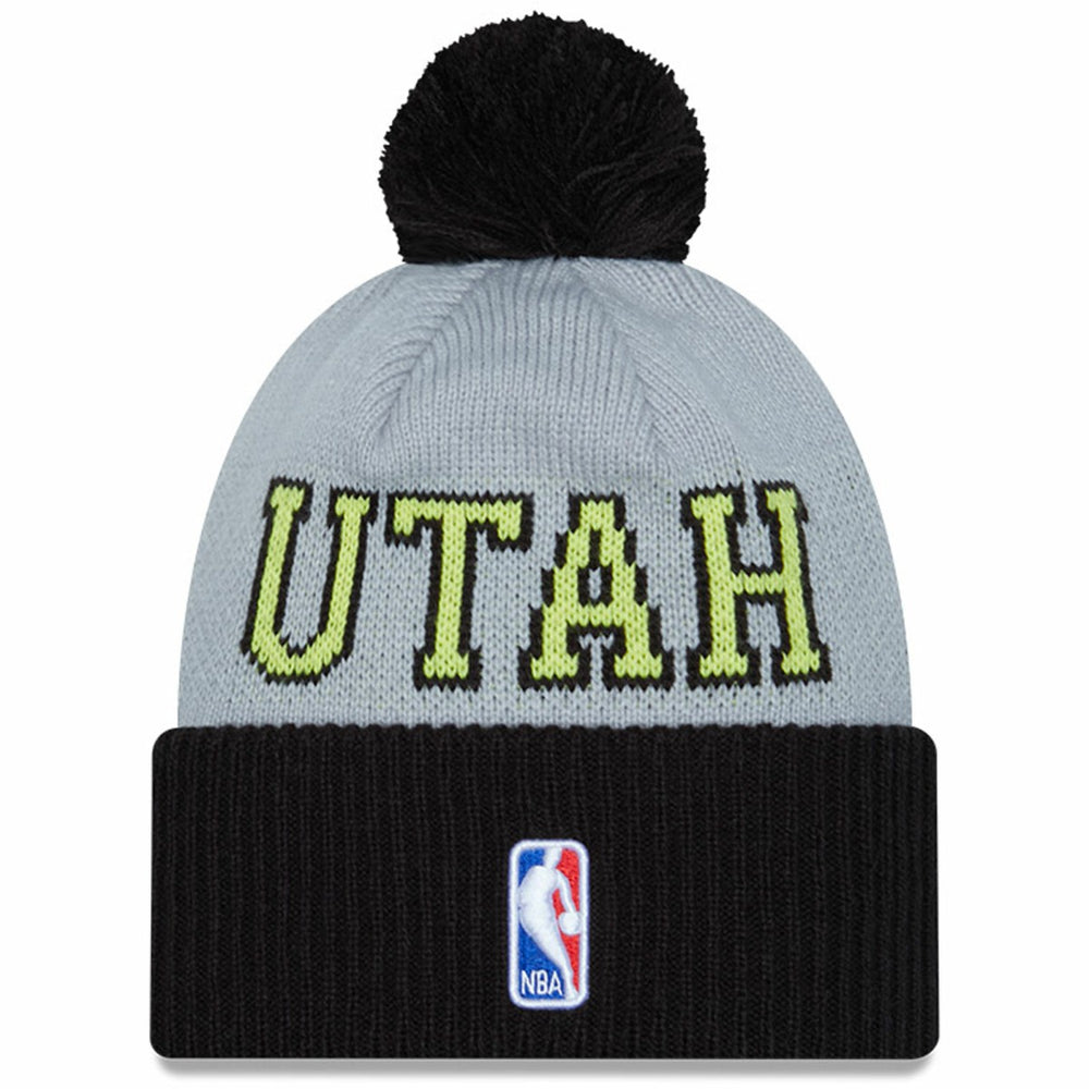 Utah Jazz Tip-Off Two-Tone Cuffed Knit Hat with Pom Discount
