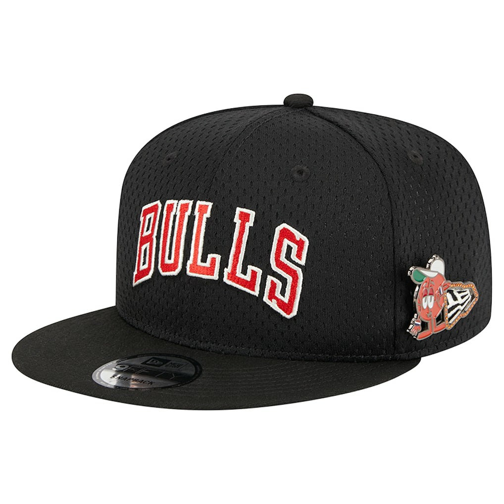 Chicago Bulls Post-Up Pin Mesh 9FIFTY Snapback Hat On Sale