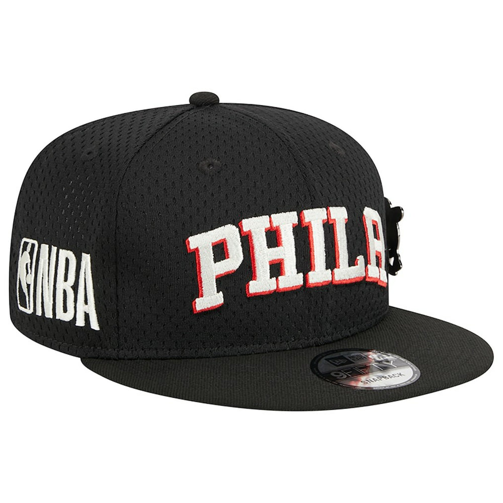 Philadelphia 76ers Post-Up Pin Mesh 9FIFTY Snapback Hat Online