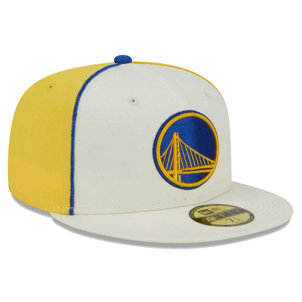 Golden State Warriors Piped Pop Panel 59FIFTY Fitted Hat sale New