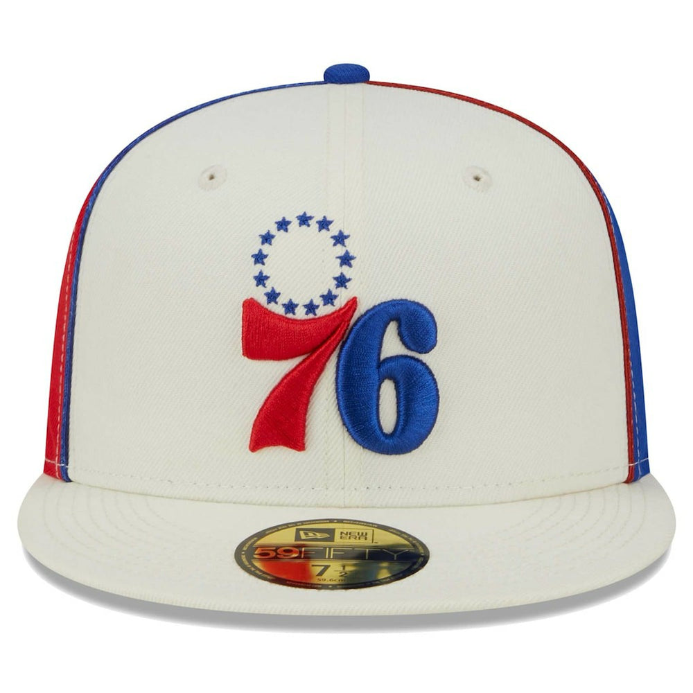Philadelphia 76ers Piped Pop Panel 59FIFTY Fitted Hat New