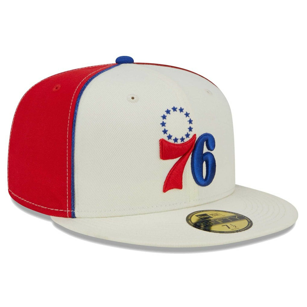 Philadelphia 76ers Piped Pop Panel 59FIFTY Fitted Hat New