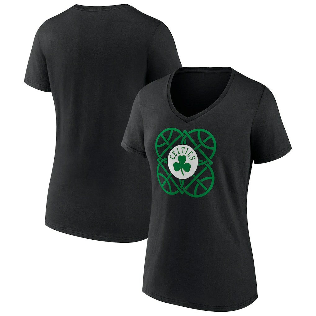 Boston Celtics Women's Team Pride V-Neck T-Shirt For Sale