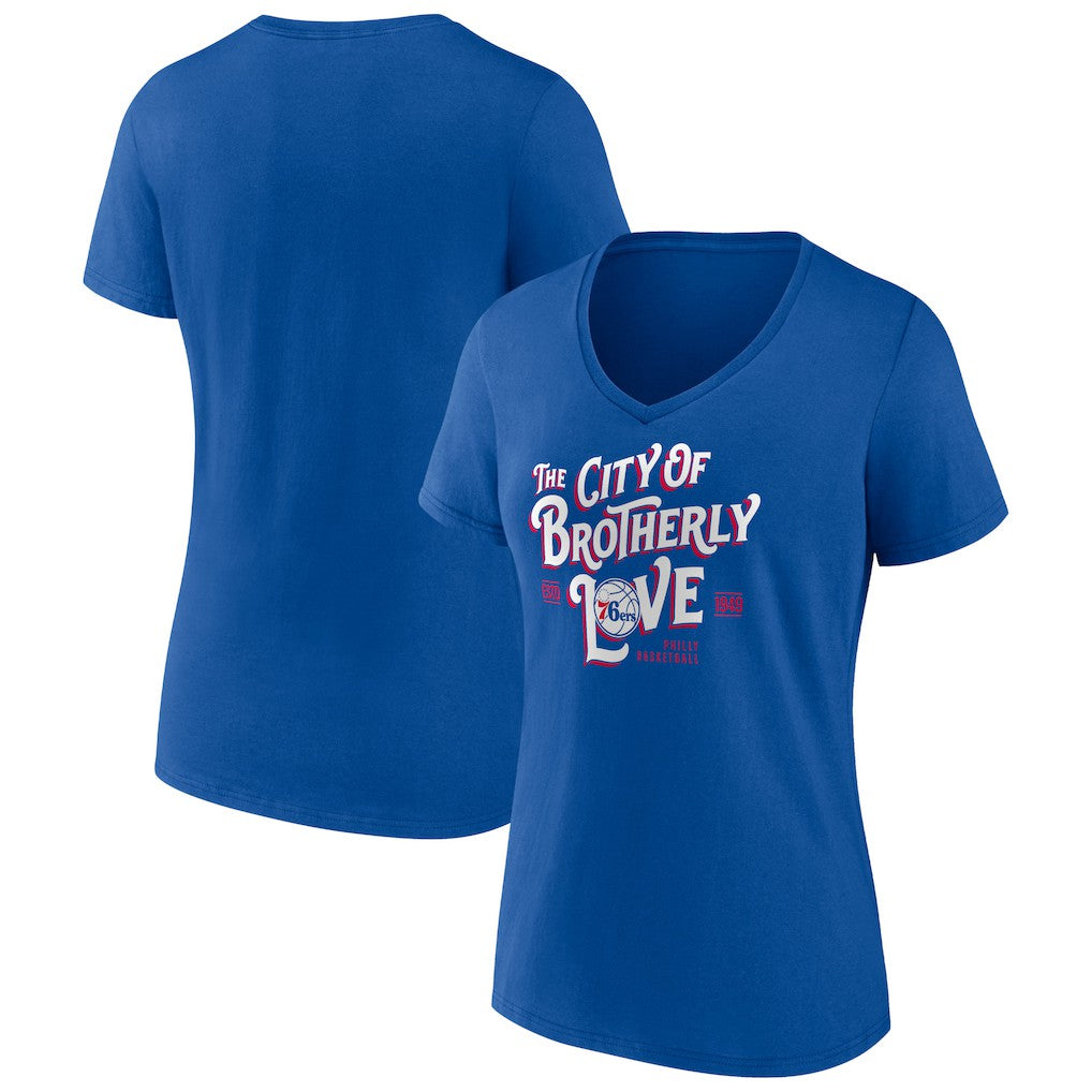 Philadelphia 76ers Women's Team Pride V-Neck T-Shirt Discount