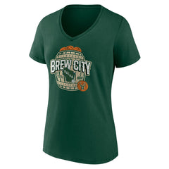 Milwaukee Bucks Women's Announcer V-Neck T-Shirt Outlet