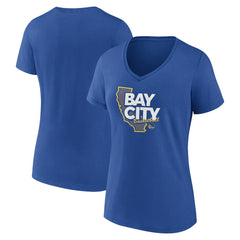 Golden State Warriors Women's Huddle V-Neck T-Shirt sale Discount