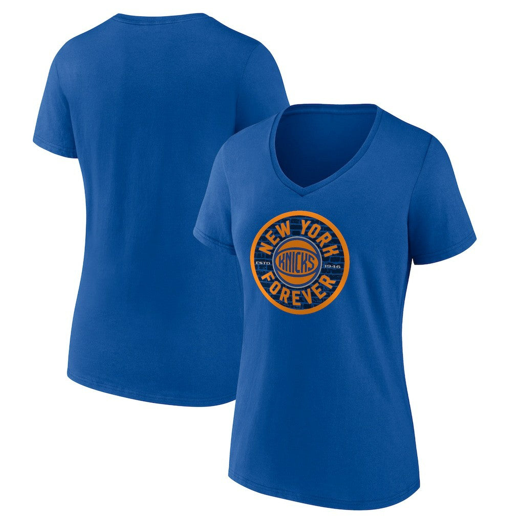 New York Knicks Women's Huddle V-Neck T-Shirt On Sale