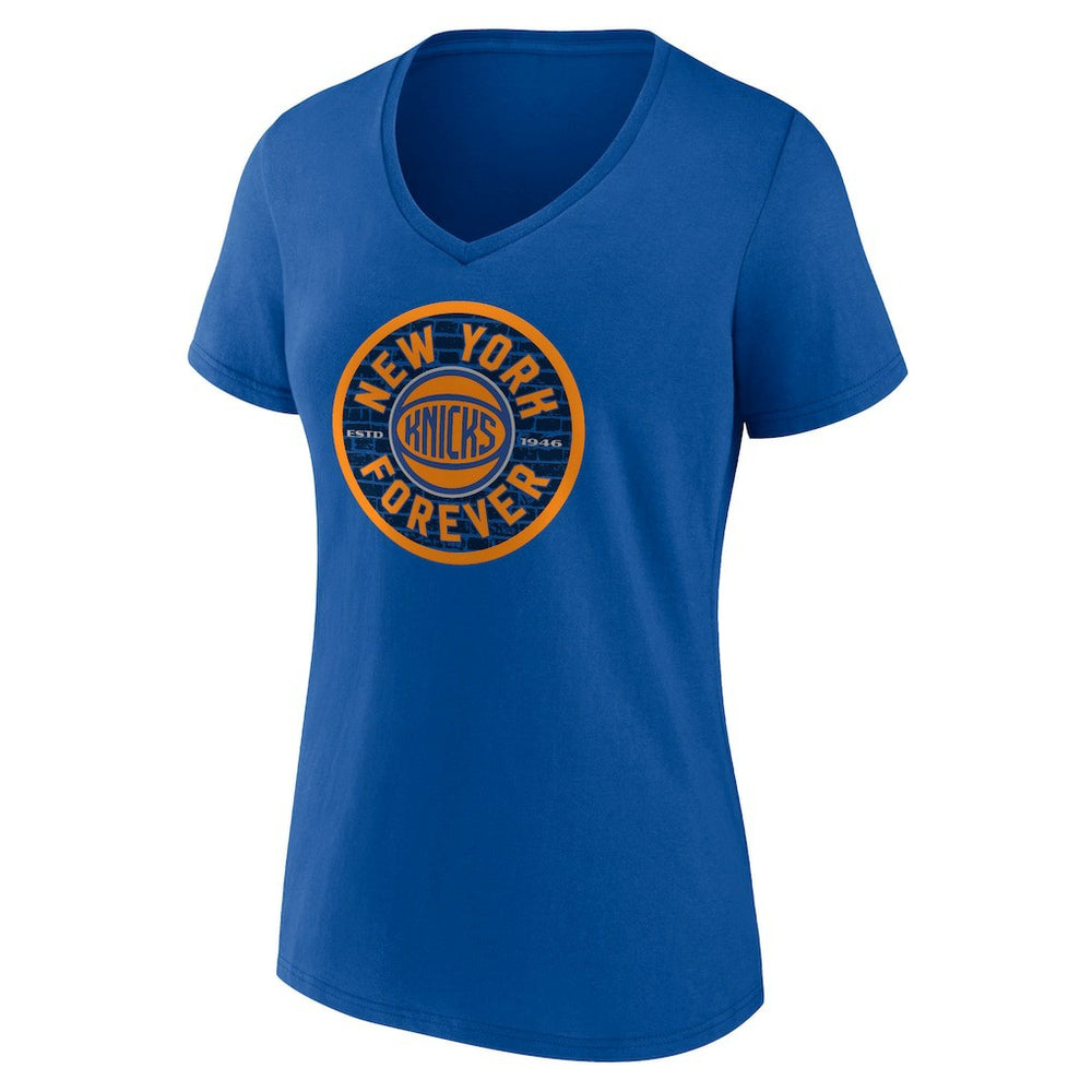 New York Knicks Women's Huddle V-Neck T-Shirt On Sale