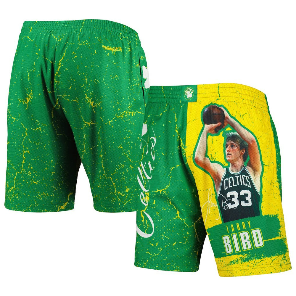 Larry Bird Boston Celtics Hardwood Classics Player Burst Shorts Online