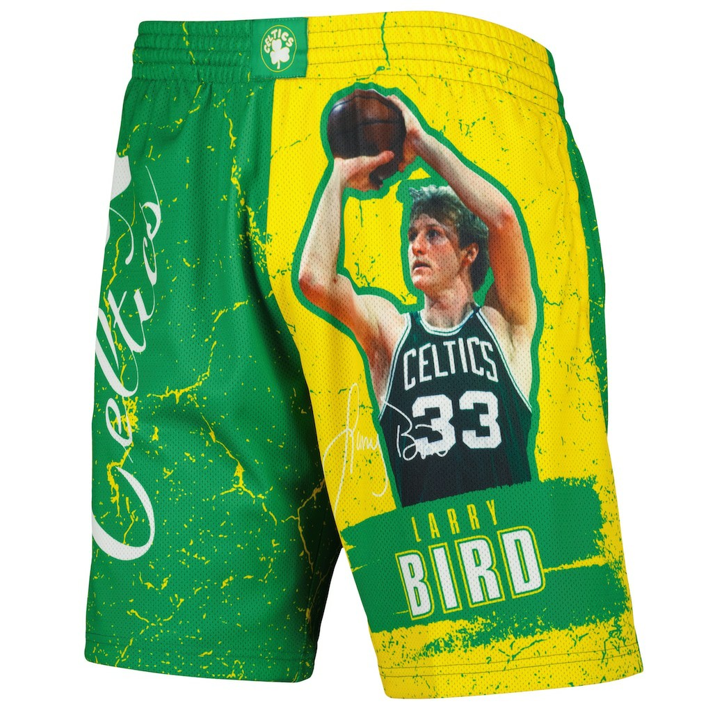 Larry Bird Boston Celtics Hardwood Classics Player Burst Shorts Online