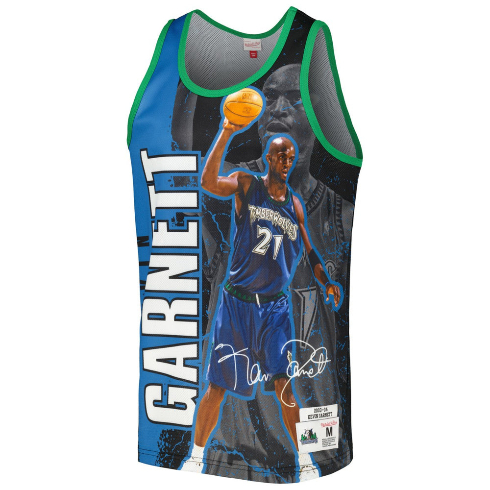 Kevin Garnett Minnesota Timberwolves 2003-04 Hardwood Classics Player Burst Tank Top Discount