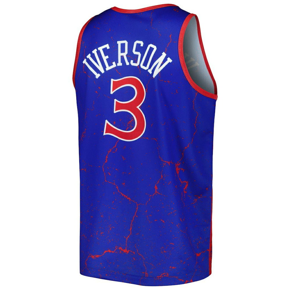 Allen Iverson Philadelphia 76ers 1996-97 Hardwood Classics Player Burst Tank Top Discount
