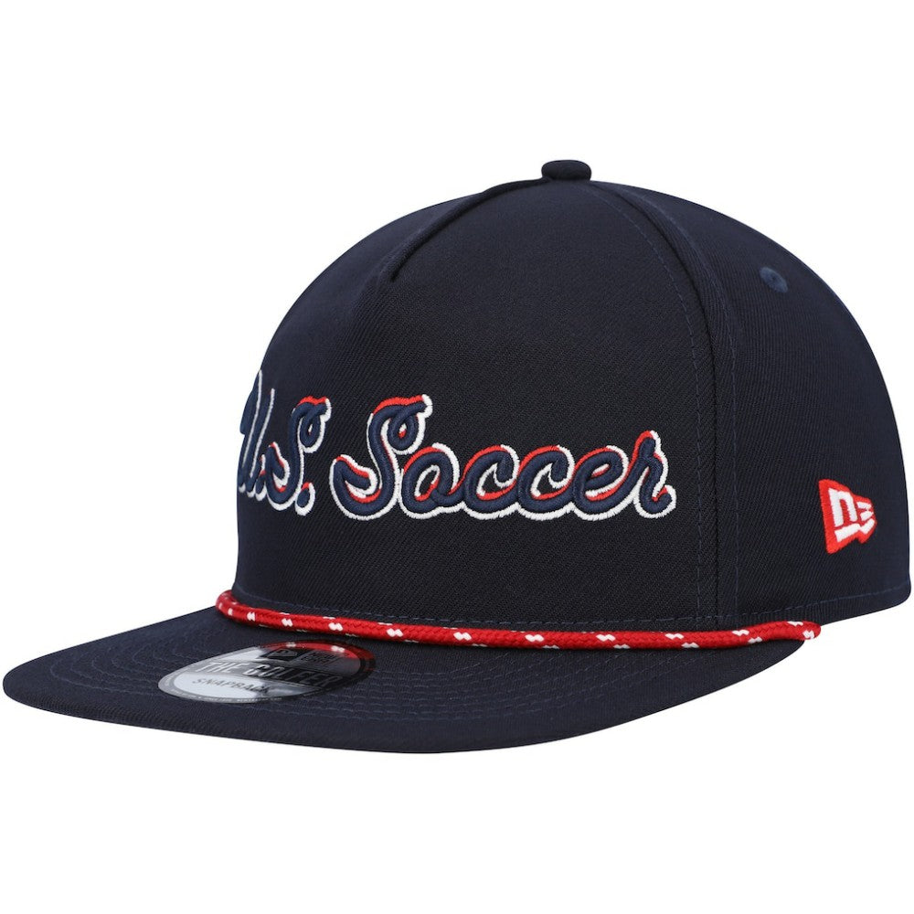 USMNT New Era Script Golfer Adjustable Hat Navy - New Era
