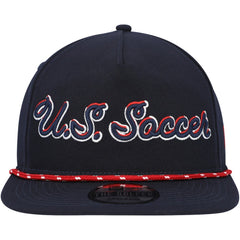 USMNT New Era Script Golfer Adjustable Hat Navy - New Era