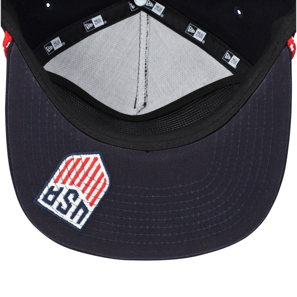 USMNT New Era Script Golfer Adjustable Hat Navy - New Era