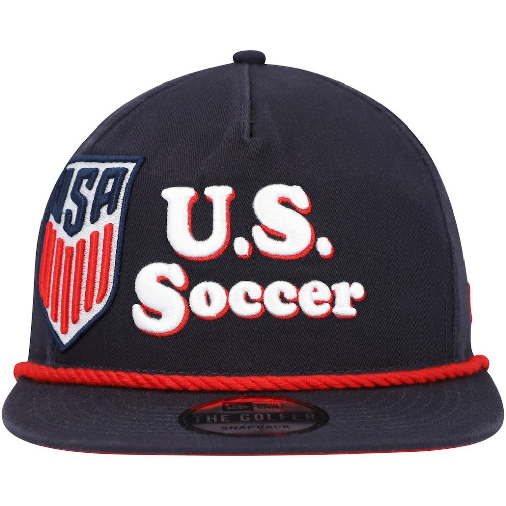 USMNT New Era Heritage The Golfer Snapback Hat Navy - New Era