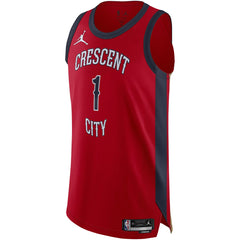 Zion Williamson New Orleans Pelicans Jordan Brand Authentic Jersey Outlet