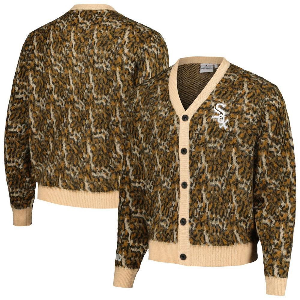 Chicago White Sox PLEASURES Cheetah Cardigan Button-Up Sweater | MLB Shop
