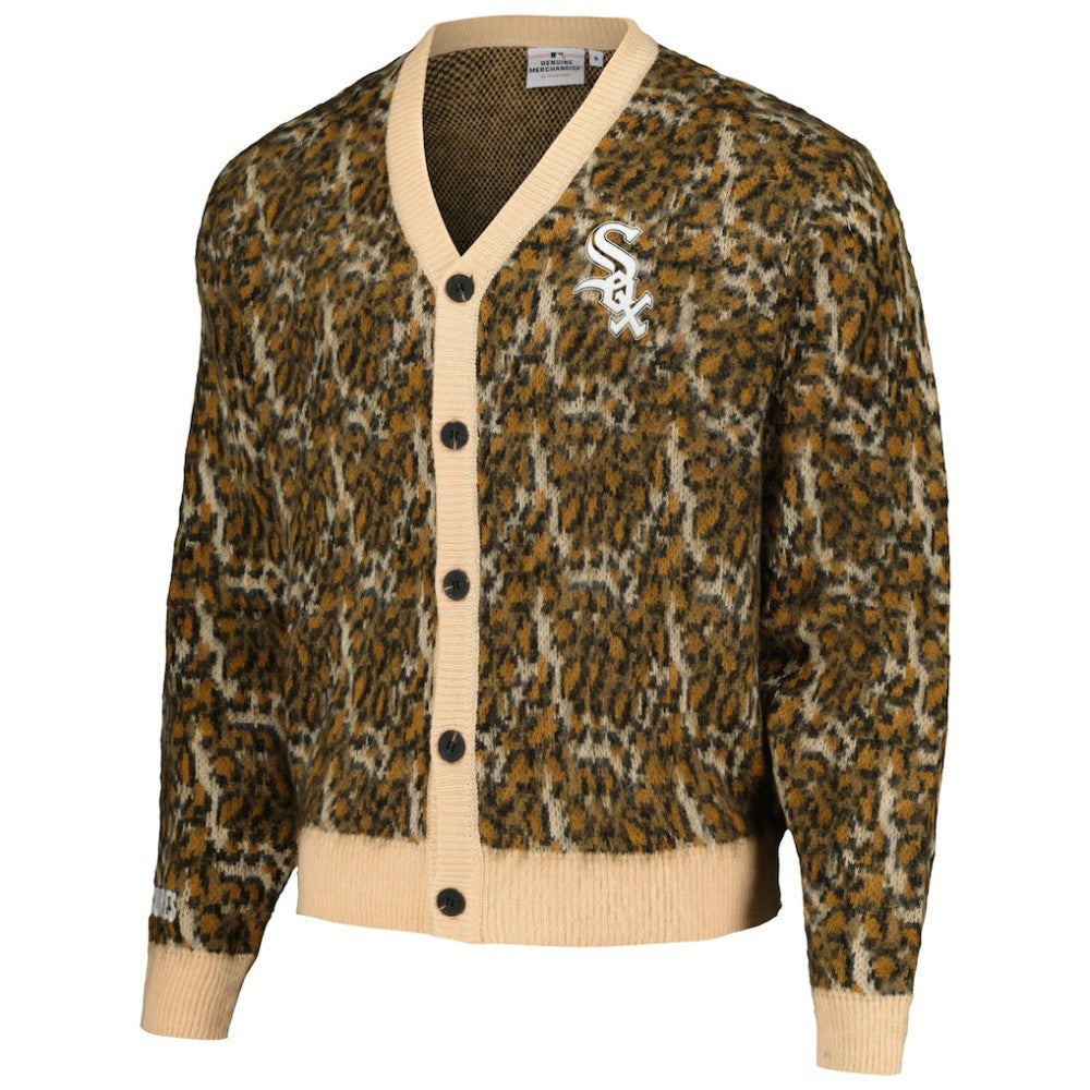 Chicago White Sox PLEASURES Cheetah Cardigan Button-Up Sweater | MLB Shop