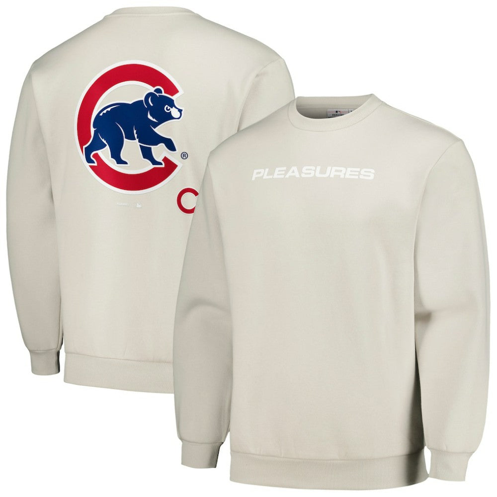 Chicago Cubs PLEASURES Ballpark Pullover Sweatshirt | MLB Shop