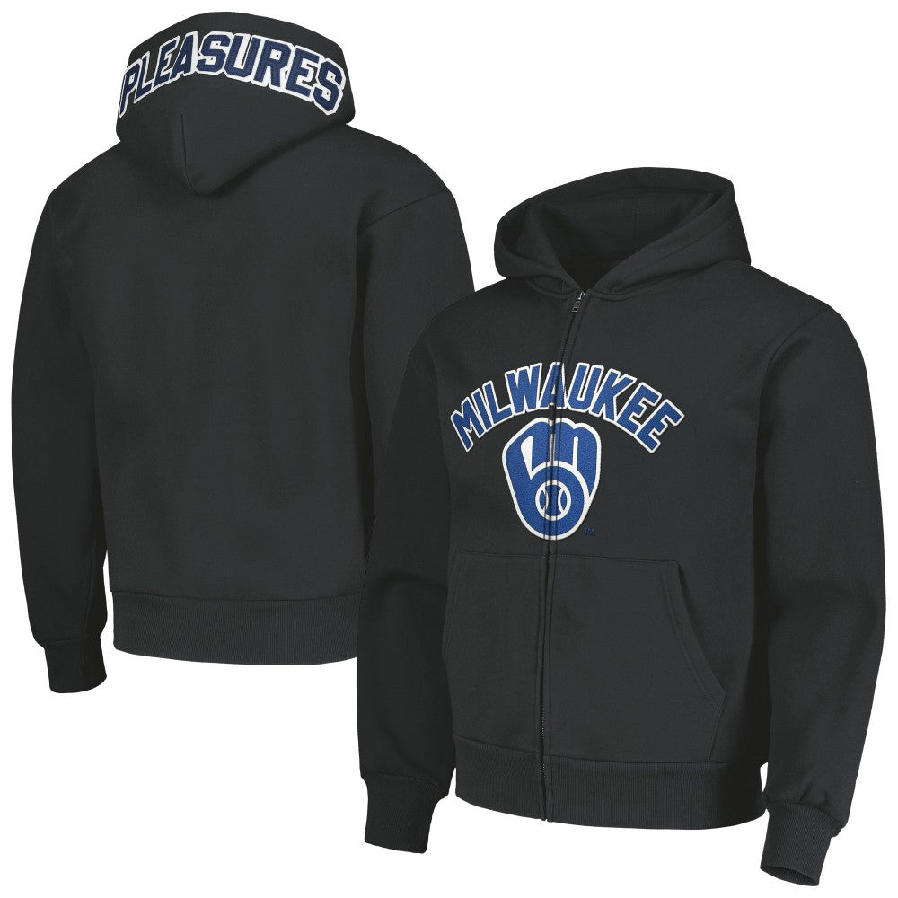 Milwaukee Brewers PLEASURES Opening Day Full-Zip Hoodie | MLB For sale