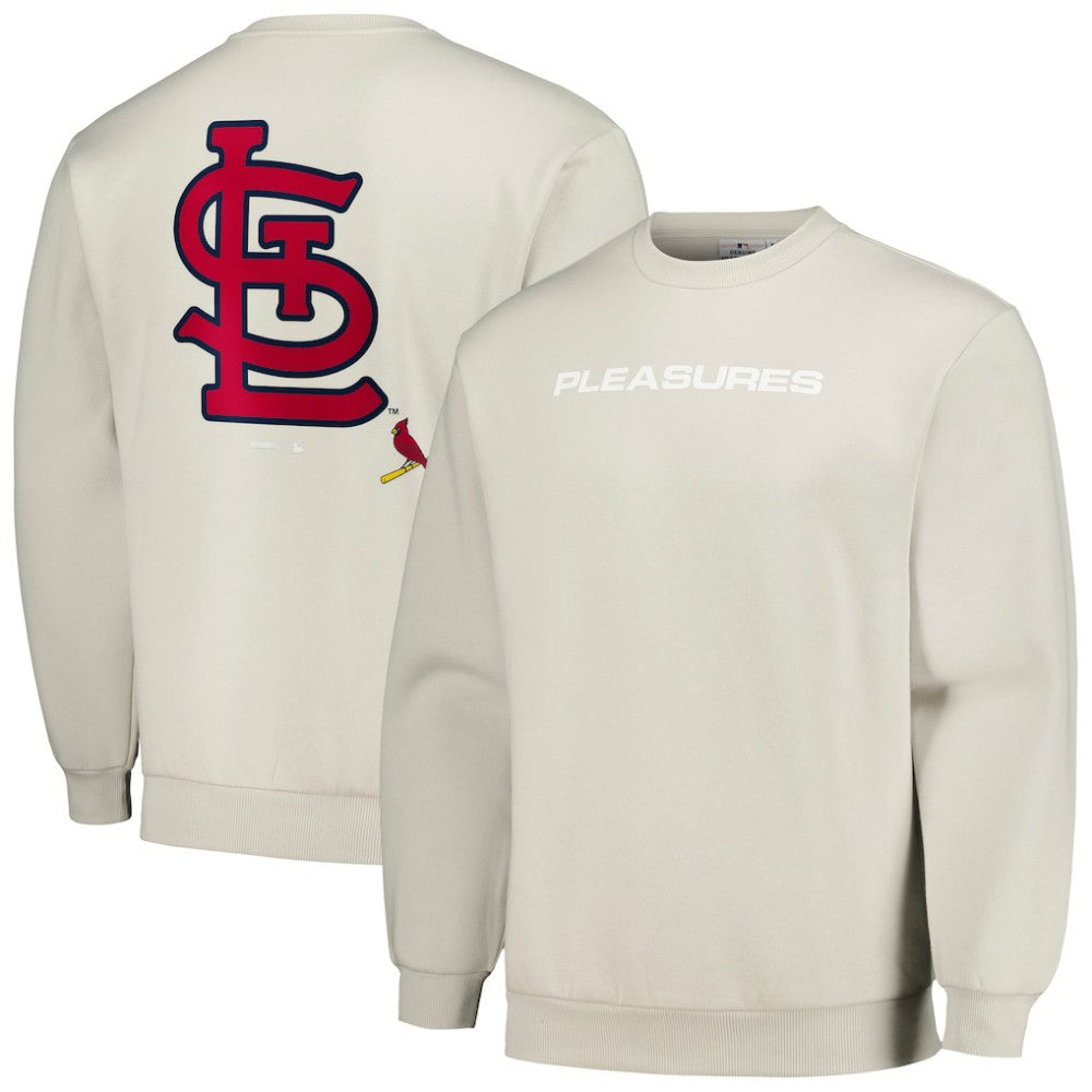 St. Louis Cardinals PLEASURES Ballpark Pullover Sweatshirt | MLB On Sale