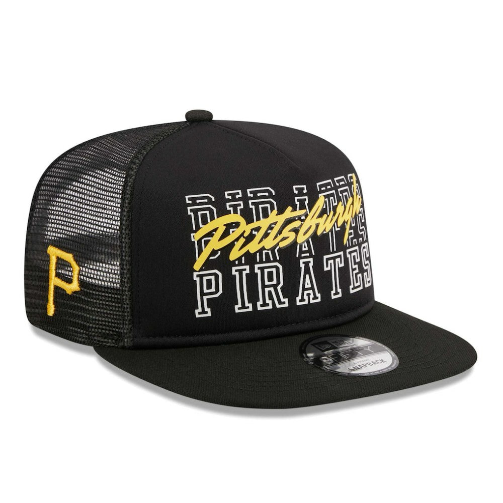 Pittsburgh Pirates New Era  Street Team A-Frame Trucker 9FIFTY Snapback Hat | MLB On Sale
