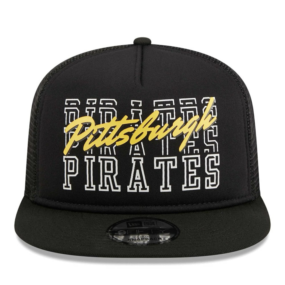 Pittsburgh Pirates New Era  Street Team A-Frame Trucker 9FIFTY Snapback Hat | MLB On Sale