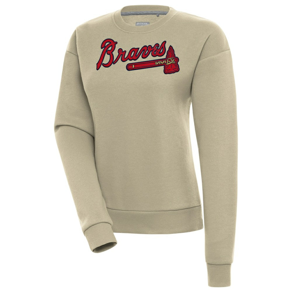 Atlanta Braves Antigua Women's Victory Pullover Sweatshirt | MLB US