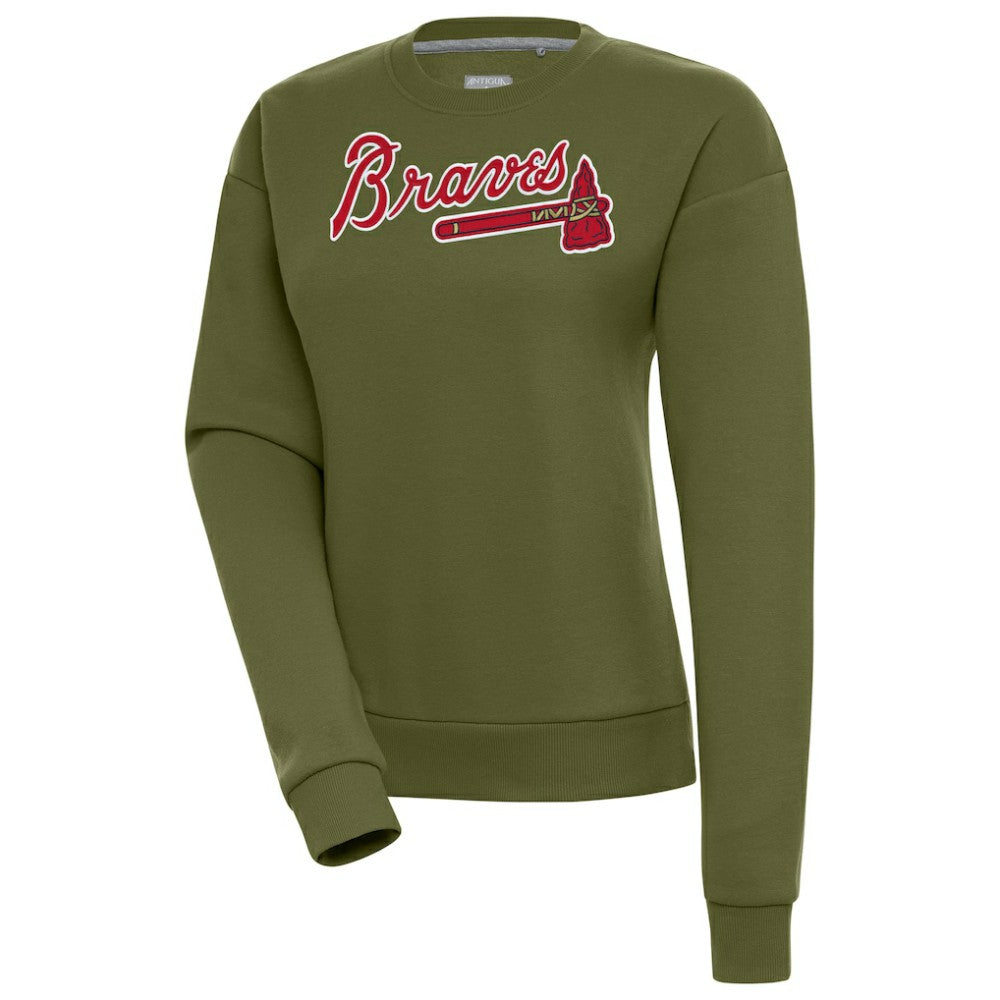 Atlanta Braves Antigua Women's Victory Pullover Sweatshirt | MLB Sale