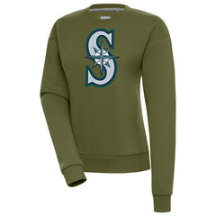 Seattle Mariners Antigua Women's Victory Pullover Sweatshirt | MLB Discount