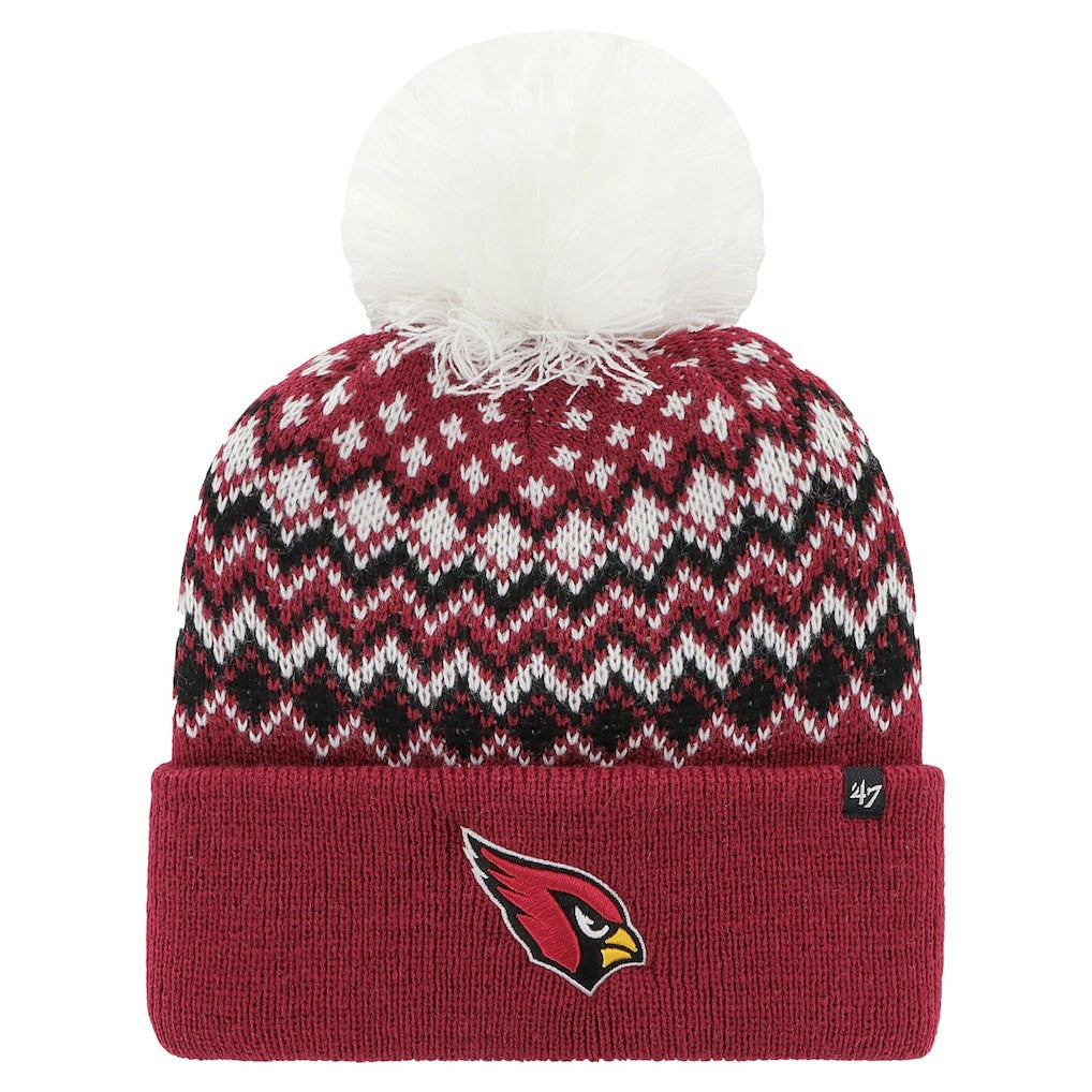 Arizona Cardinals 47 brand '47 Women's Elsa Cuffed Knit Hat with Pom