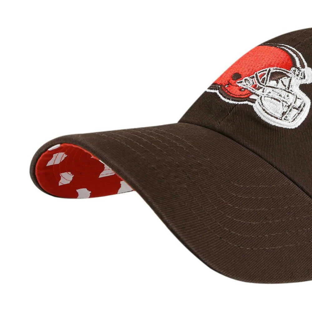 Cleveland Browns 47 brand '47 Women's Confetti Icon Clean Up Adjustable Hat